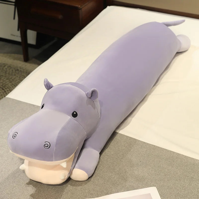 Cuddle Up with Our Adorable Long Snuggly Hippo Plushies!