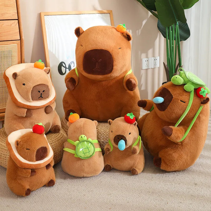 Charming Capybara Toast Turtle Adorable Plushie Family