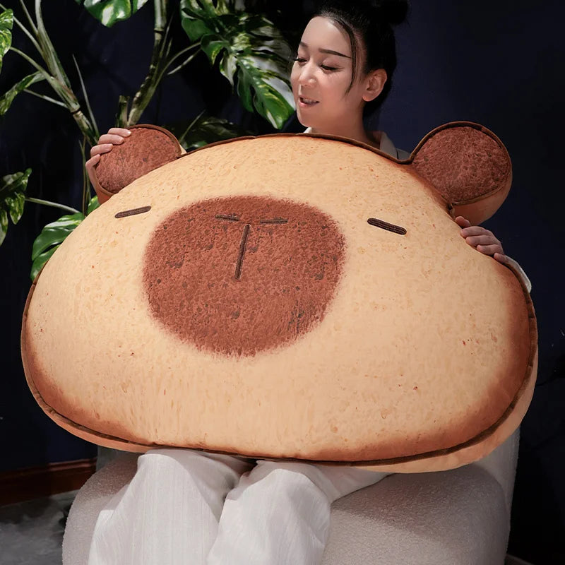 Adorable Capybara and Cat Toastie Bread Cookie Plush Toys