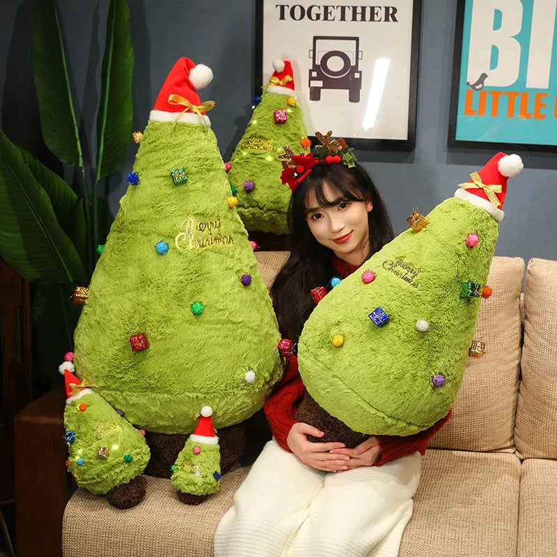 Cozy Fluffy Christmas Tree Stuffed Toy