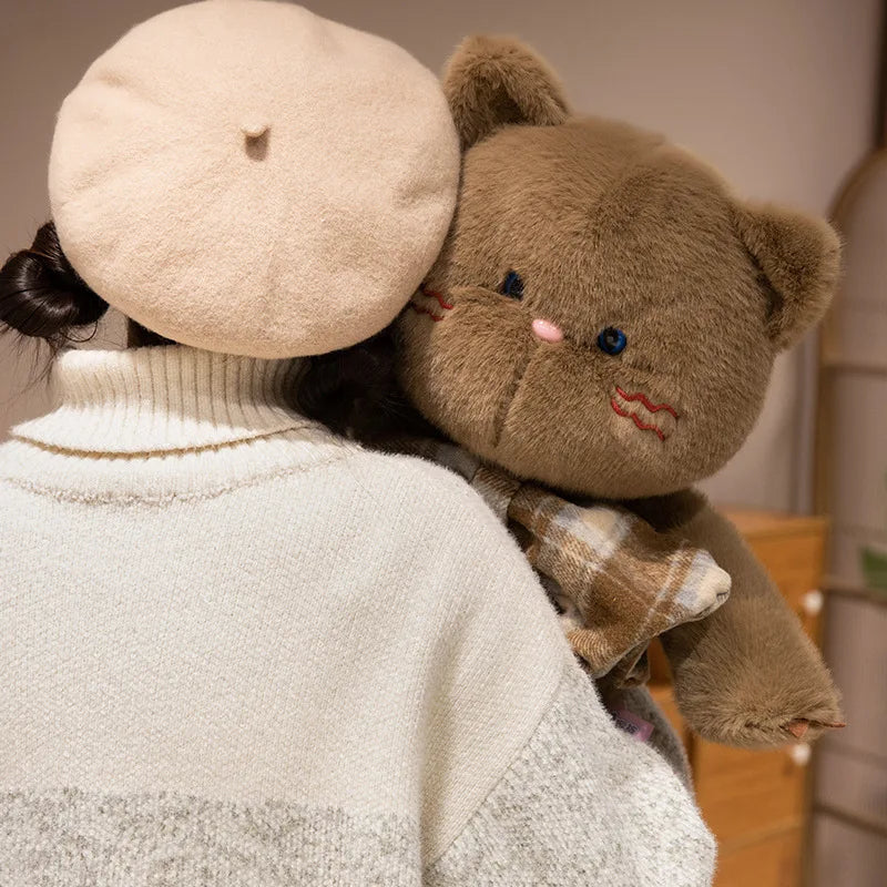 Adorable Kawaii Cat Teddy Bear Plushies with Bowtie
