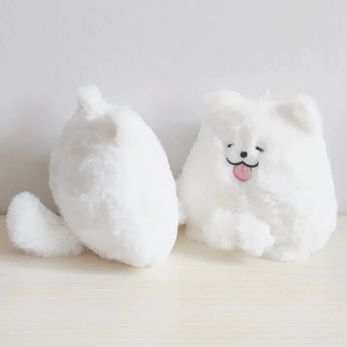 Adorable Fluffy White Samoyed Puppy Stuffed Animal
