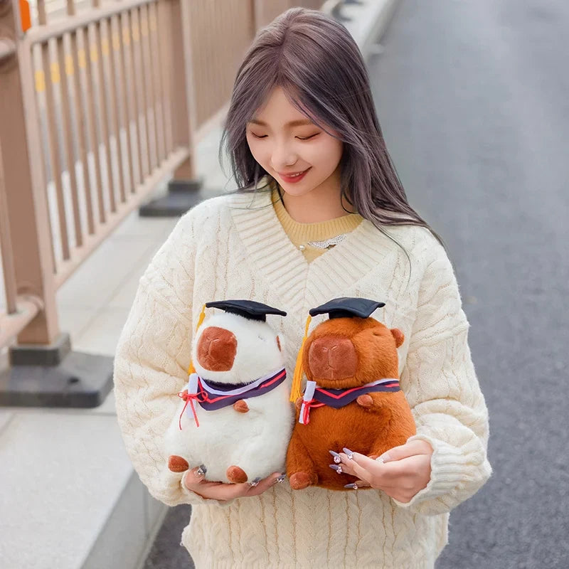 Adorable Graduation Capybara Plush Toy – Celebrate Achievements in Cuddly Style!