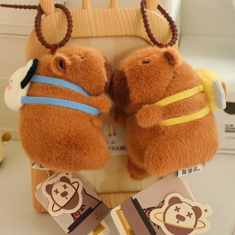 Adorable Kawaii Capybara Plush with Stylish Backpack Collection