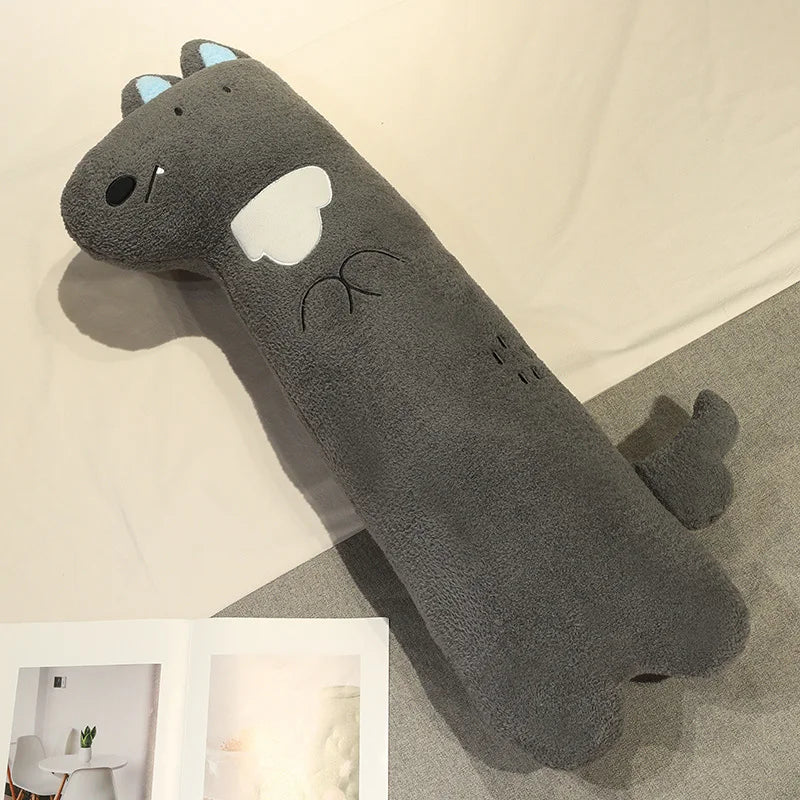Adorable Cuddly Bunny, Fox, and Wolf Long Pancake Plush Toys