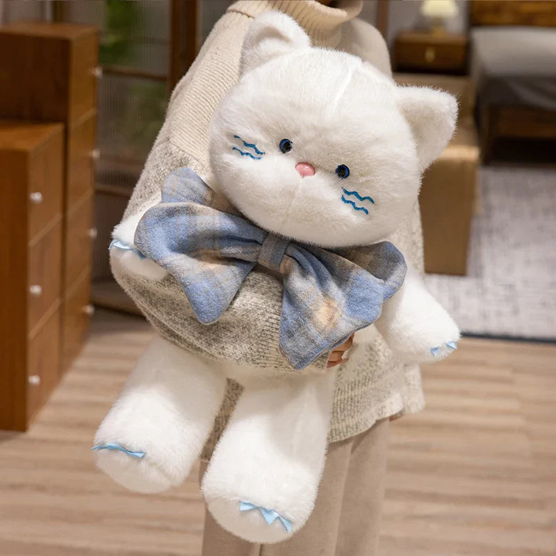 Adorable Kawaii Cat Teddy Bear Plushies with Bowtie