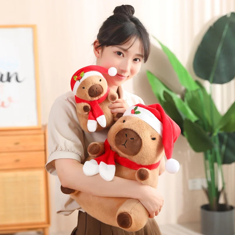 Adorable Christmas & New Year Baby Capybara Plush Toys