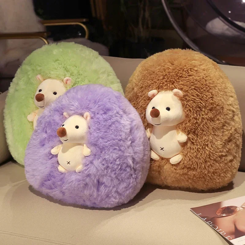 Adorable Fluffy Hedgehog Plush Toy