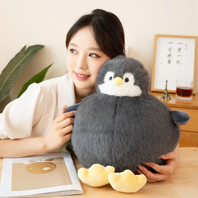 Adorably Plump Round Penguin Plush Toy