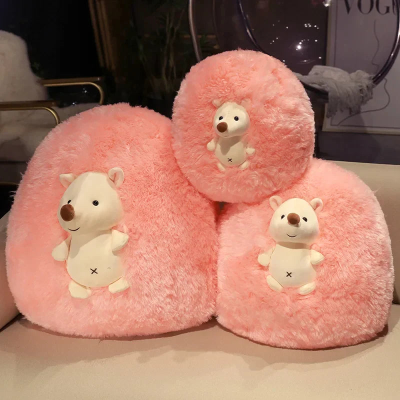 Adorable Fluffy Hedgehog Plush Toy