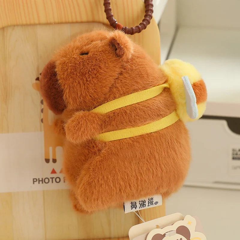 Adorable Kawaii Capybara Plush with Stylish Backpack Collection