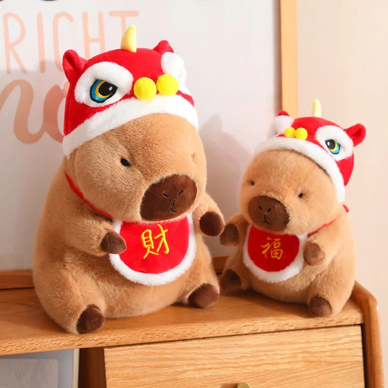 Adorable Christmas & New Year Baby Capybara Plush Toys