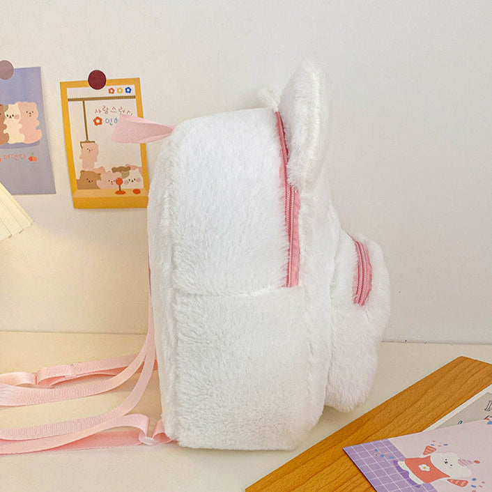 Adorable Kawaii Stars Plush Backpack Featuring Cats and Dogs