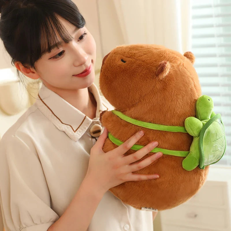 Adorable Kawaii Capybara Plush with Stylish Backpack Collection