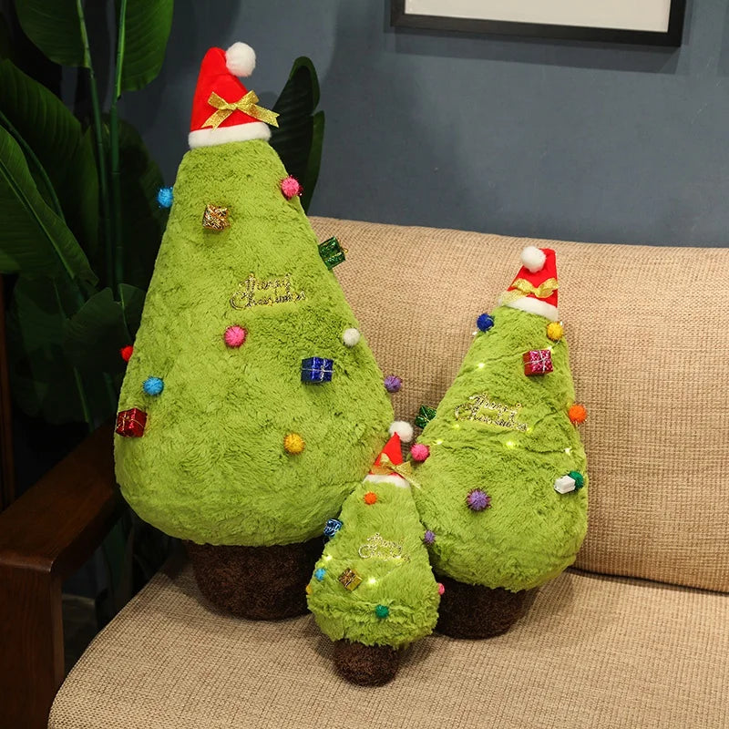 Cozy Fluffy Christmas Tree Stuffed Toy