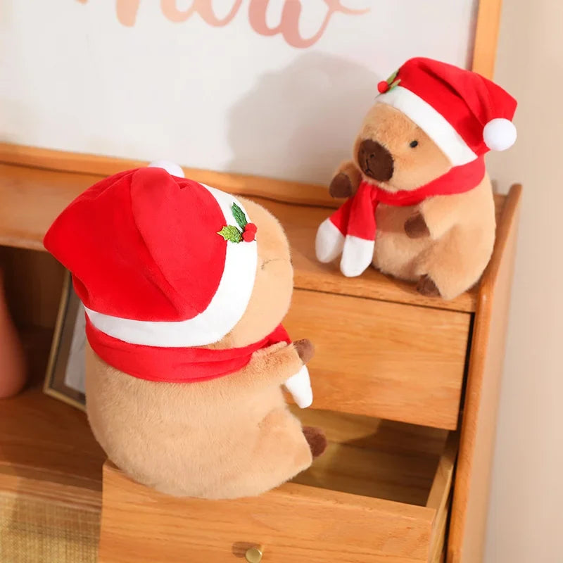 Adorable Christmas & New Year Baby Capybara Plush Toys