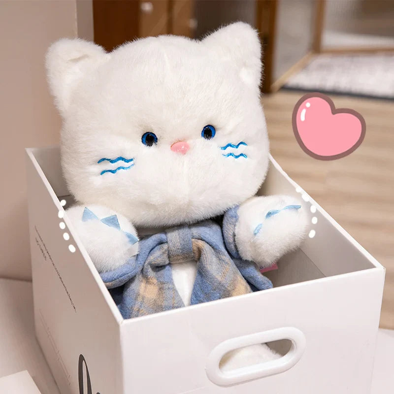 Adorable Kawaii Cat Teddy Bear Plushies with Bowtie