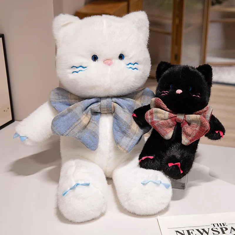 Adorable Kawaii Cat Teddy Bear Plushies with Bowtie