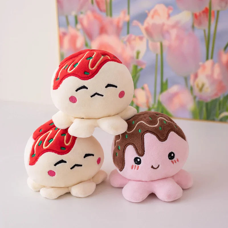 Delicious Plush Takoyaki Candy Ball Keychains
