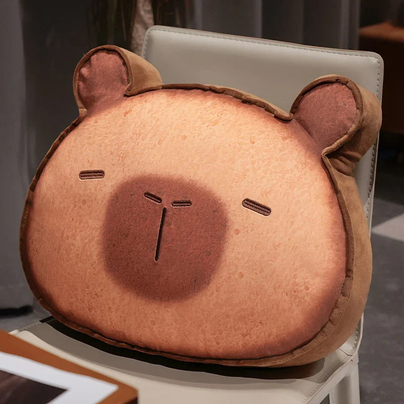 Adorable Capybara and Cat Toastie Bread Cookie Plush Toys
