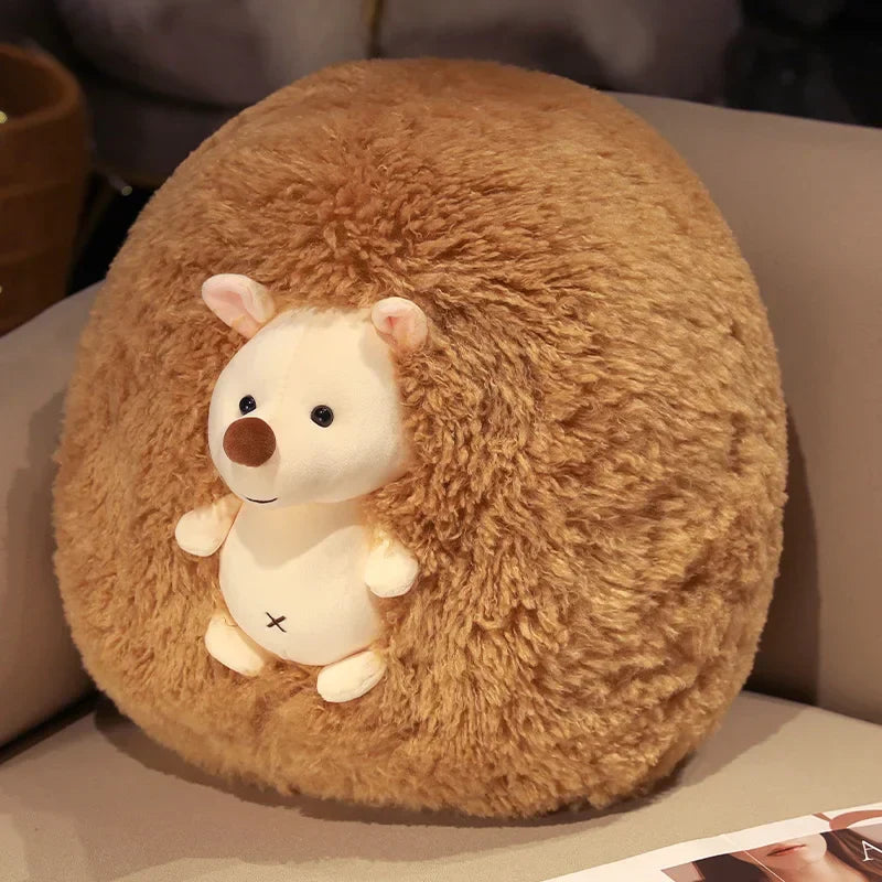 Adorable Fluffy Hedgehog Plush Toy