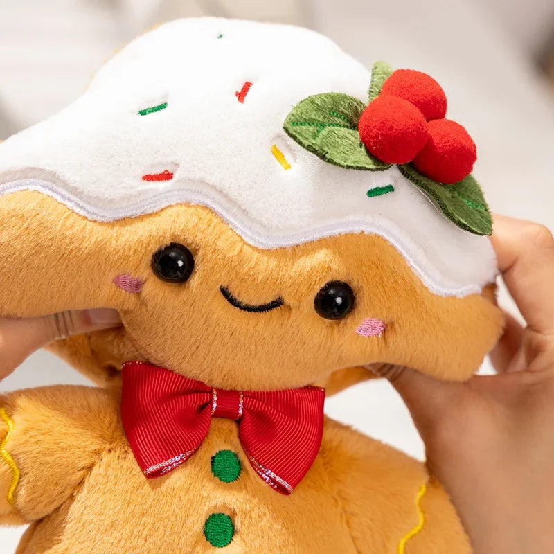 Adorable Kawaii Gingerbread Man Christmas Plush Toy