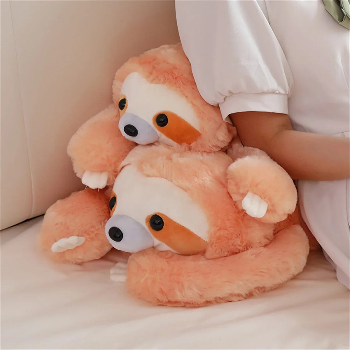 Cuddly Peachie the Sloth Plush Toy