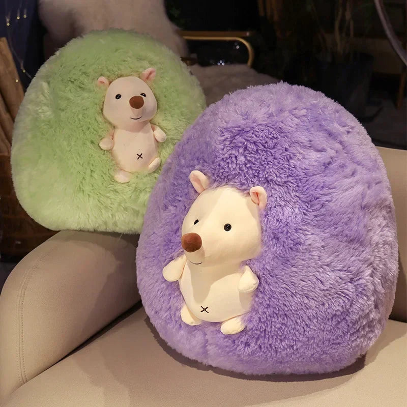 Adorable Fluffy Hedgehog Plush Toy