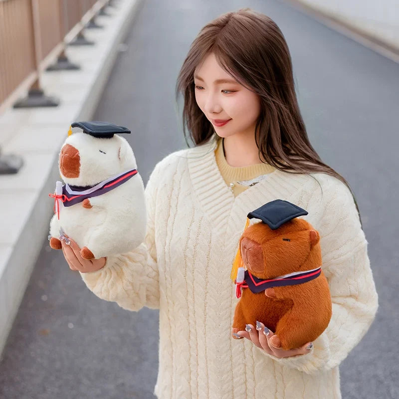 Adorable Graduation Capybara Plush Toy – Celebrate Achievements in Cuddly Style!