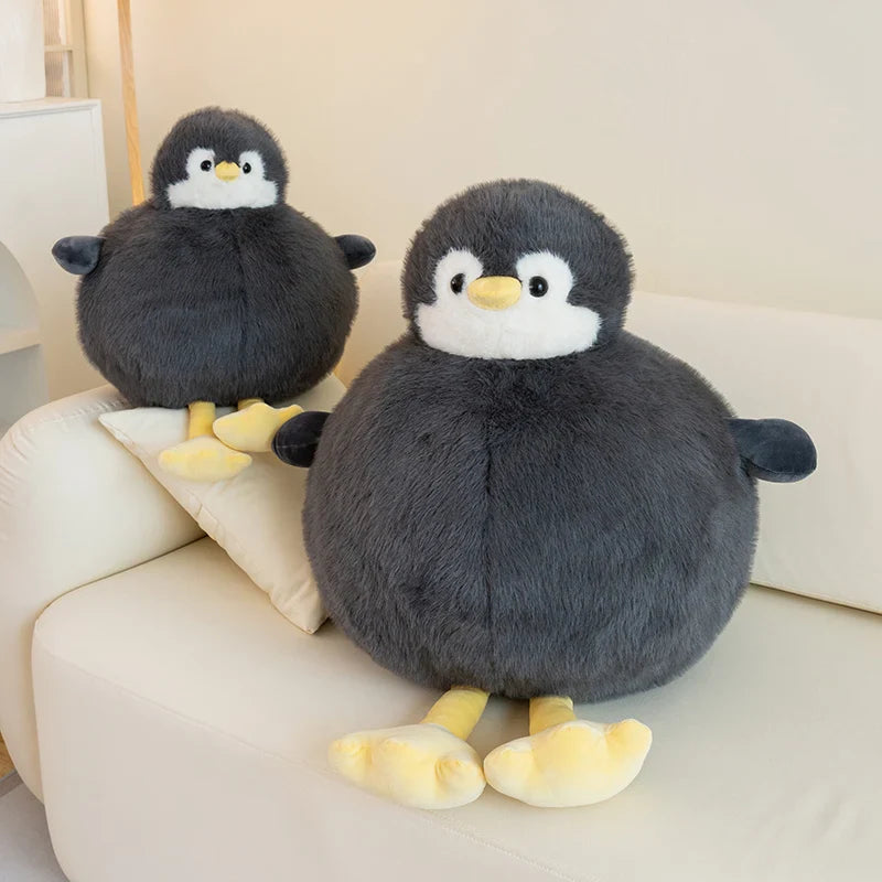 Adorably Plump Round Penguin Plush Toy