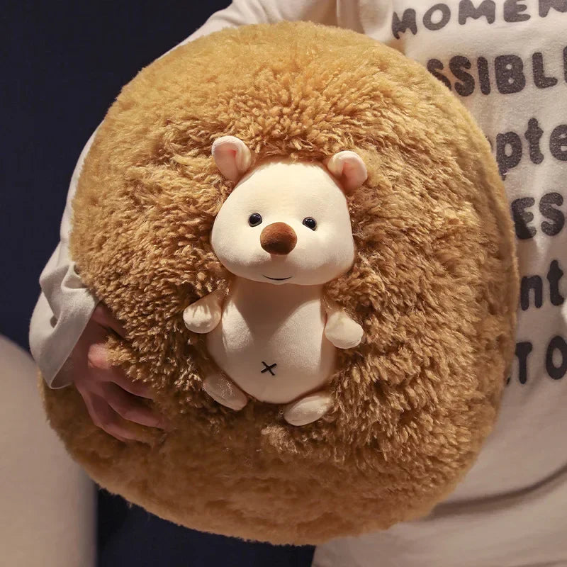 Adorable Fluffy Hedgehog Plush Toy