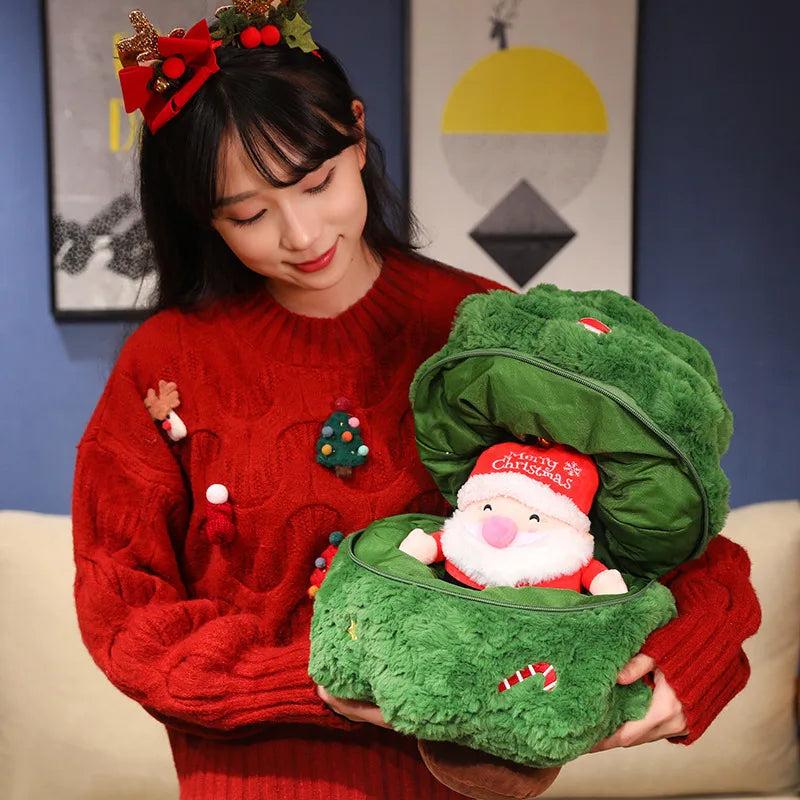 Festive Plushie Collection: Santa, Rudolph, and Christmas Tree Delight!