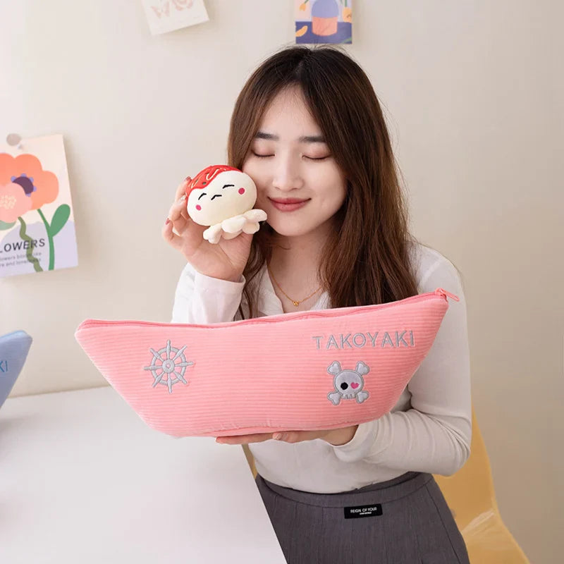 Delicious Plush Takoyaki Candy Ball Keychains