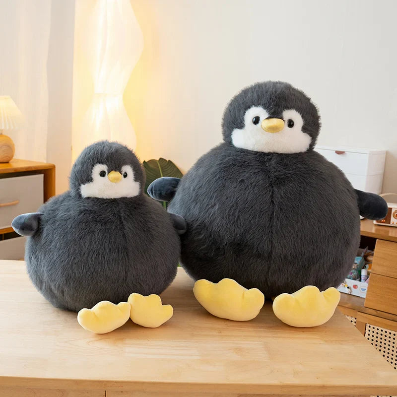 Adorably Plump Round Penguin Plush Toy