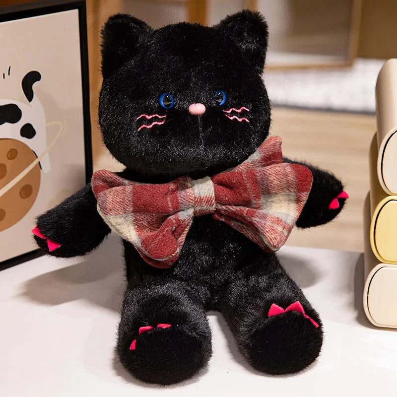 Adorable Kawaii Cat Teddy Bear Plushies with Bowtie