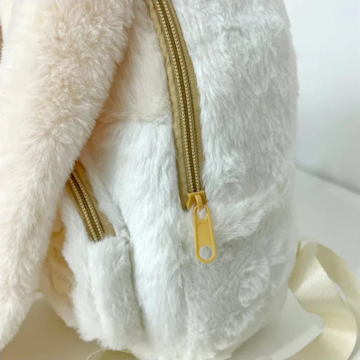 Adorable Kawaii Bunny Plush Backpack with Star Accents