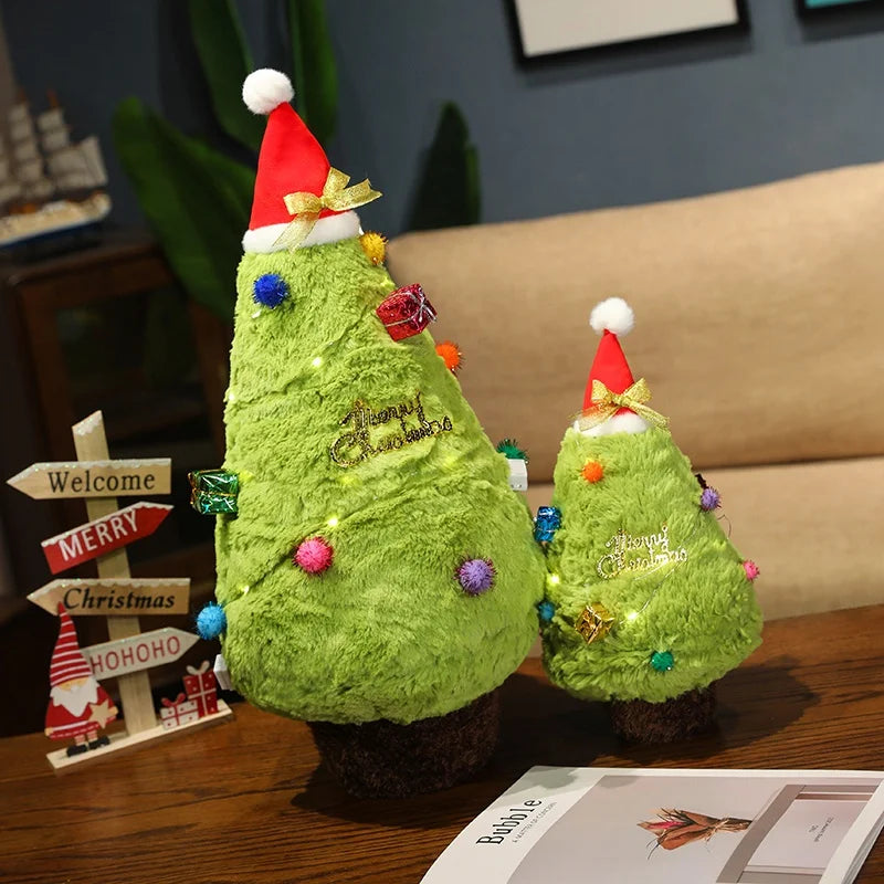 Cozy Fluffy Christmas Tree Stuffed Toy
