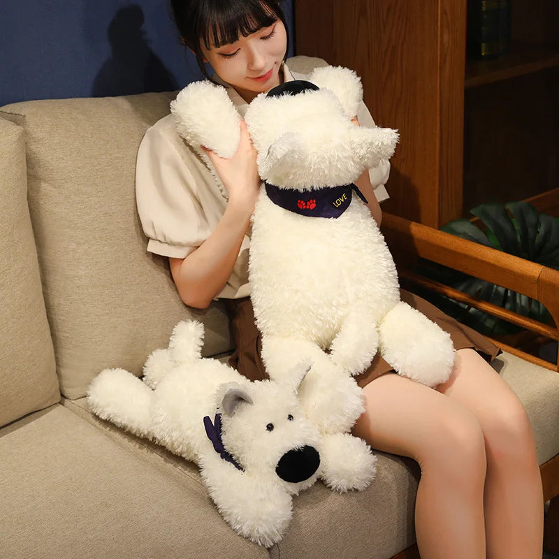 Adorable Fluffy West Highland Terrier Plush Toy