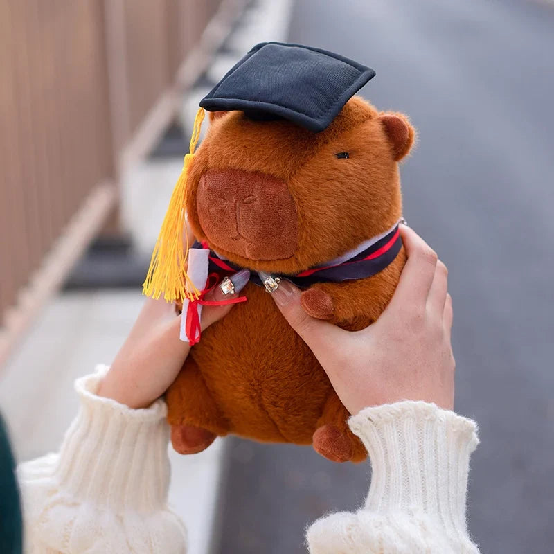 Adorable Graduation Capybara Plush Toy – Celebrate Achievements in Cuddly Style!
