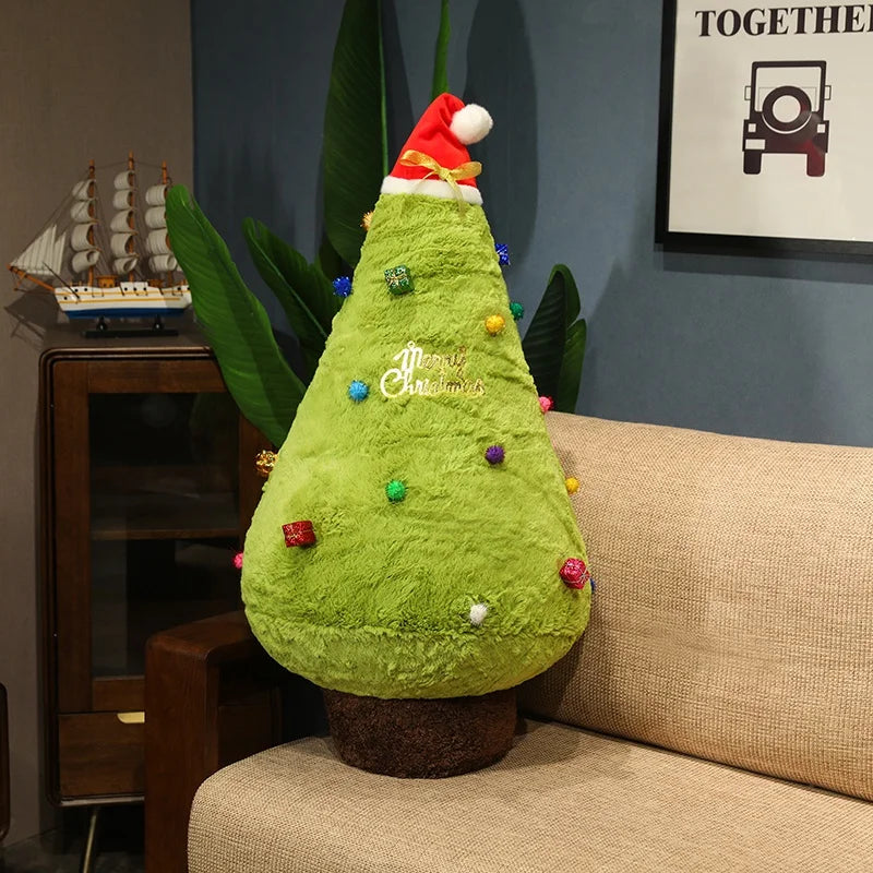 Cozy Fluffy Christmas Tree Stuffed Toy