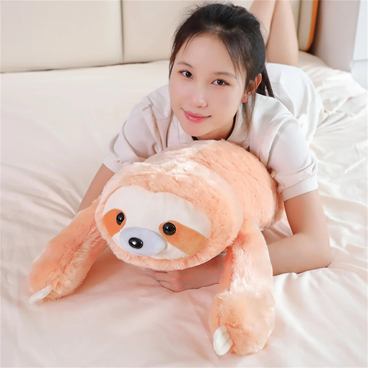 Cuddly Peachie the Sloth Plush Toy