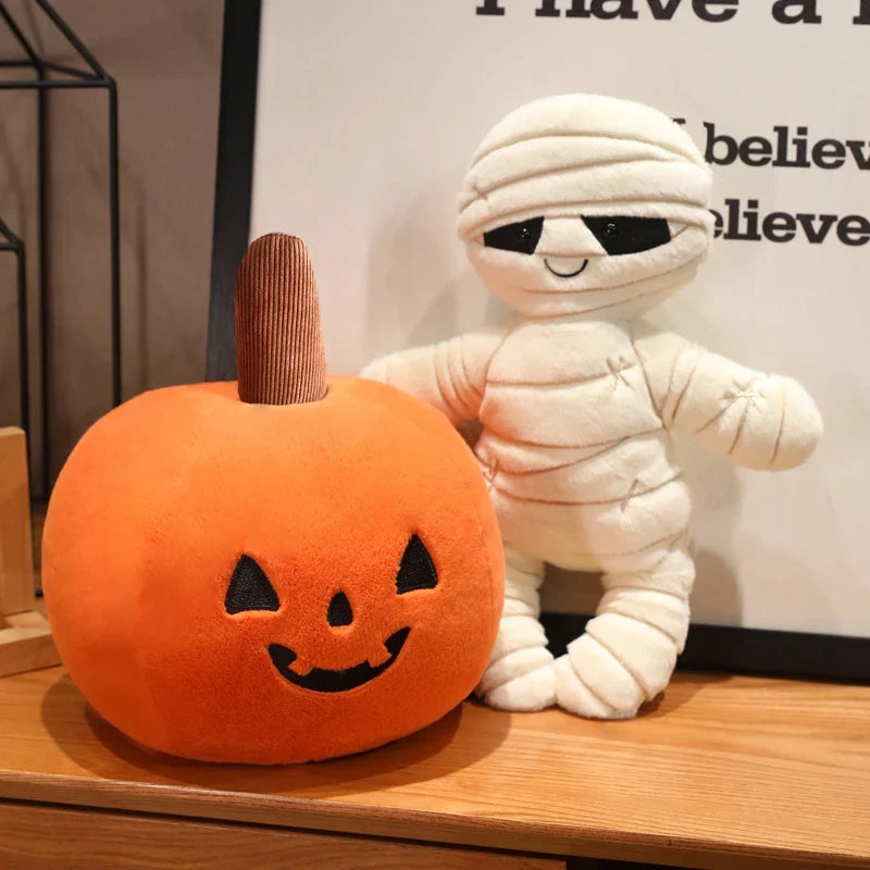 Spook-tacular Halloween Pumpkin Mummy Skull & Bone Plush Collection