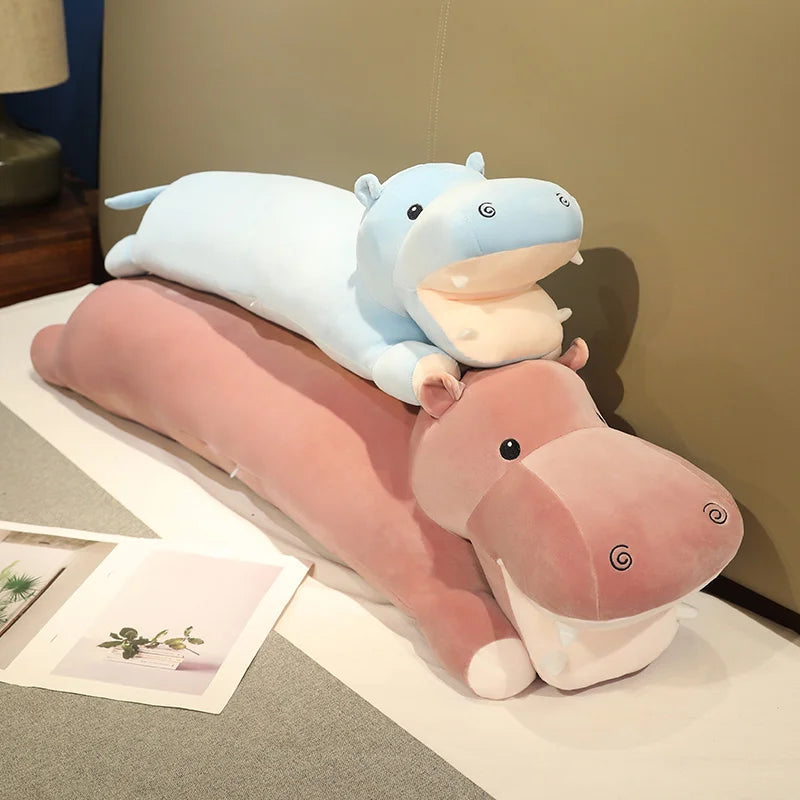 Cuddle Up with Our Adorable Long Snuggly Hippo Plushies!