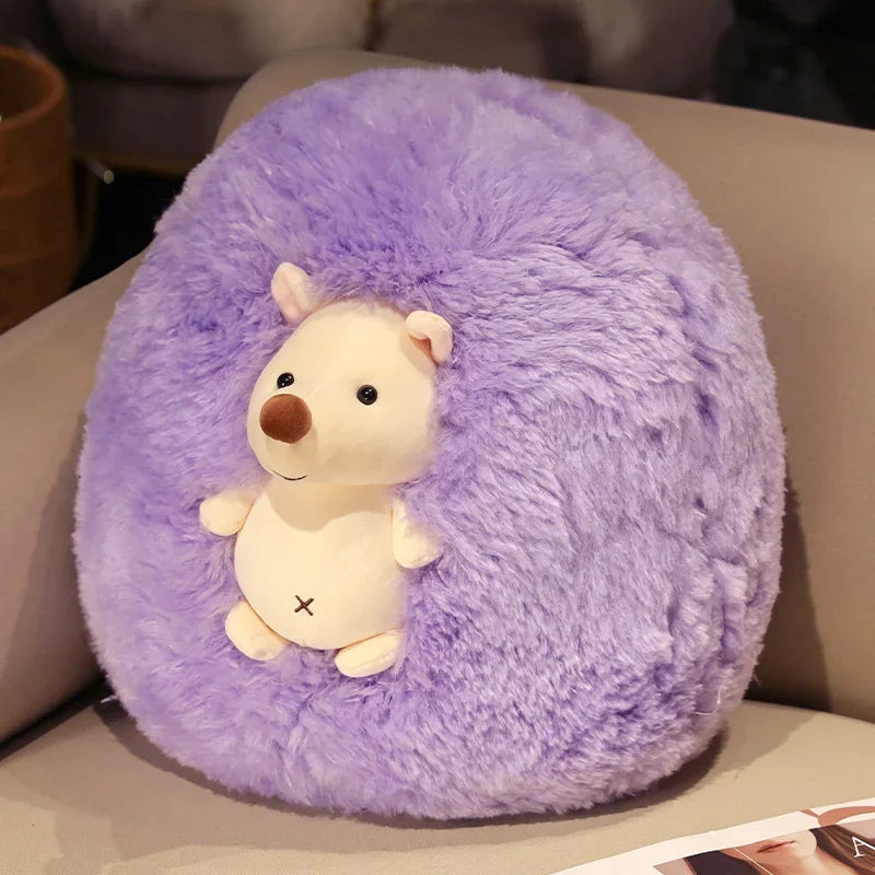 Adorable Fluffy Hedgehog Plush Toy