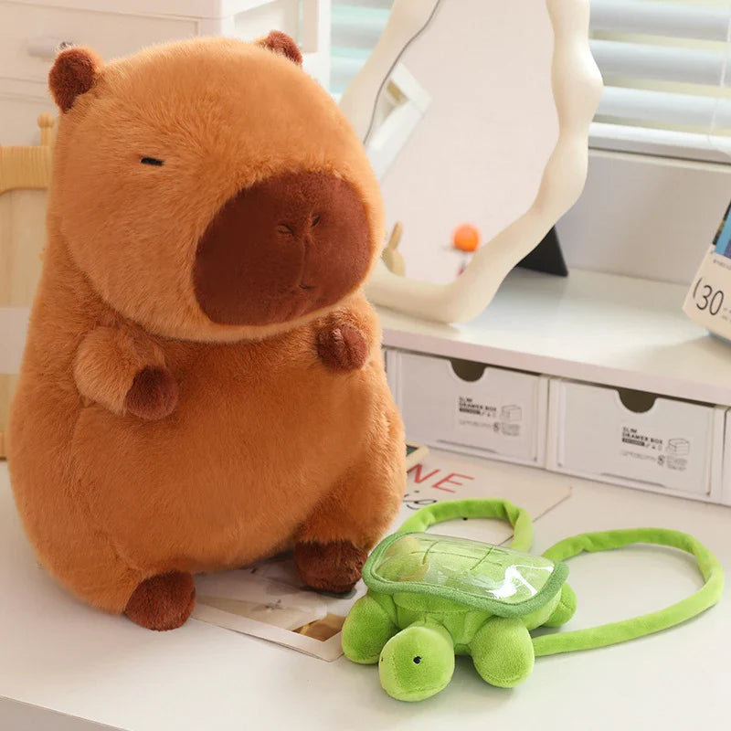 Adorable Kawaii Capybara Plush with Stylish Backpack Collection