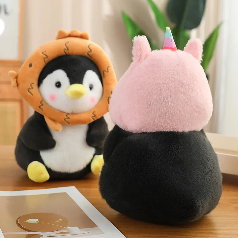 Adorable Kawaii Baby Penguin Plushies Wearing Cute Hats
