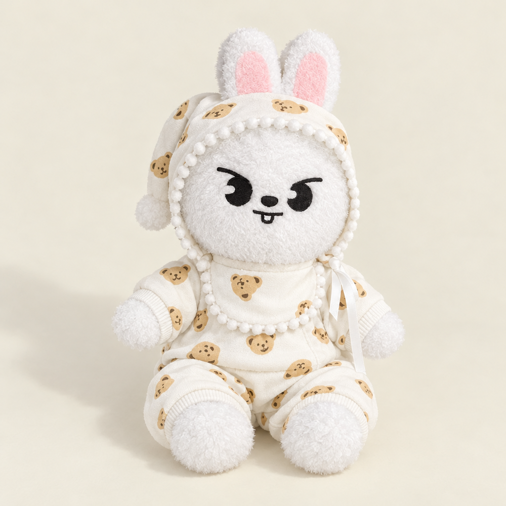 Cookie Pajama Set & Nightcap for 40-50cm Teddy Bear