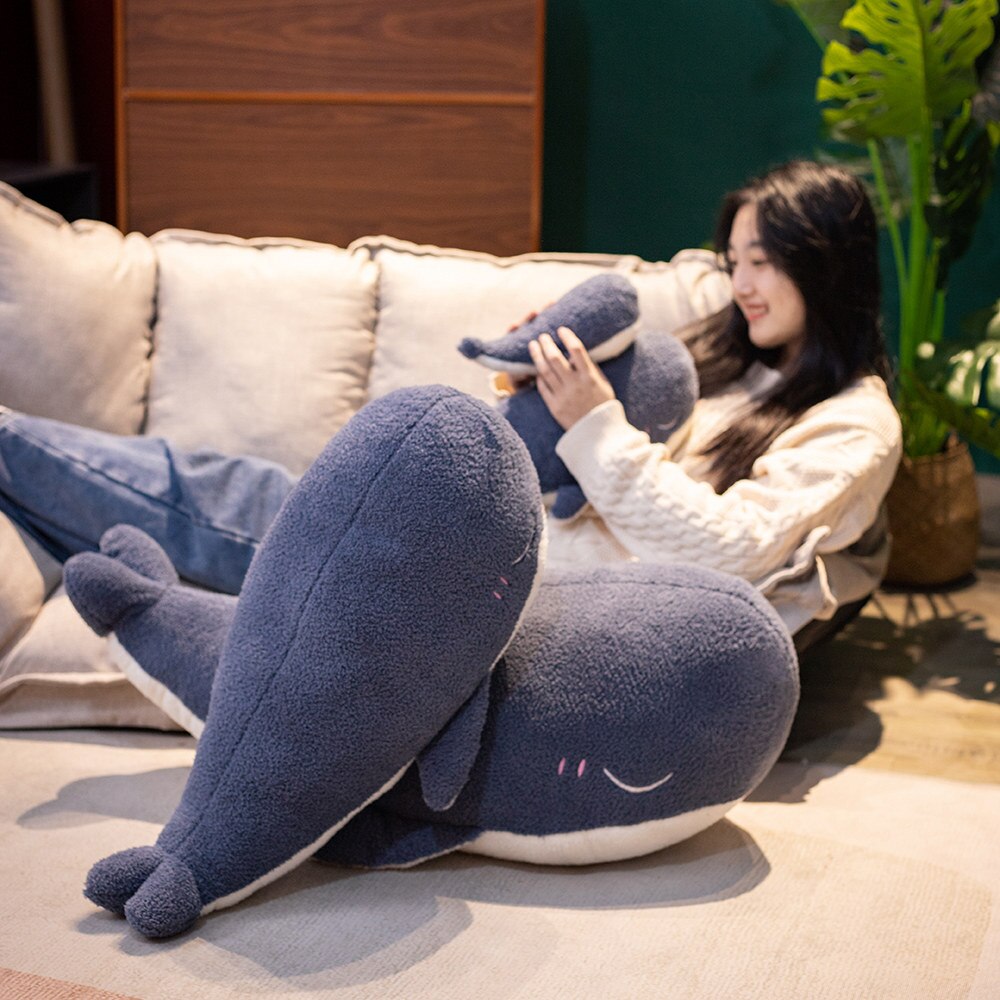 Charming Cuddly Blue Whale Plush Toy