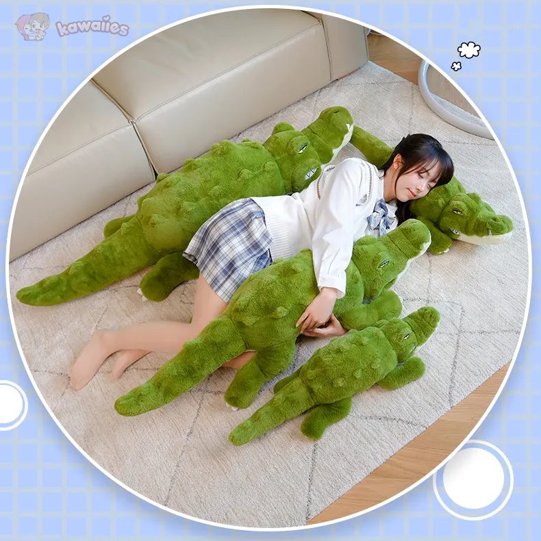 Fierce Emerald Green Crocodile Plush Toys