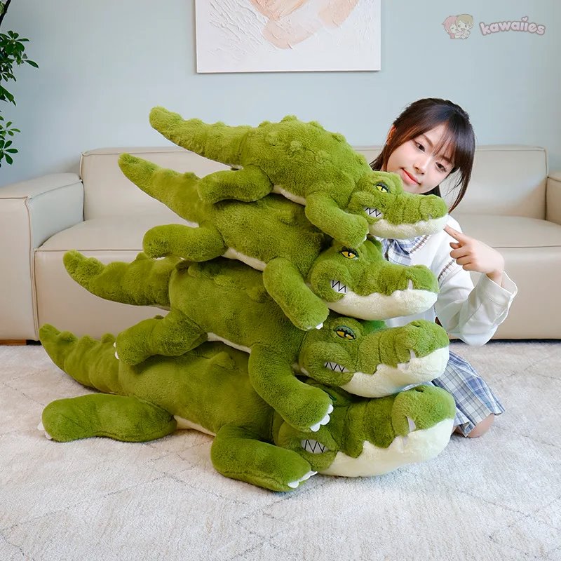 Fierce Emerald Green Crocodile Plush Toys